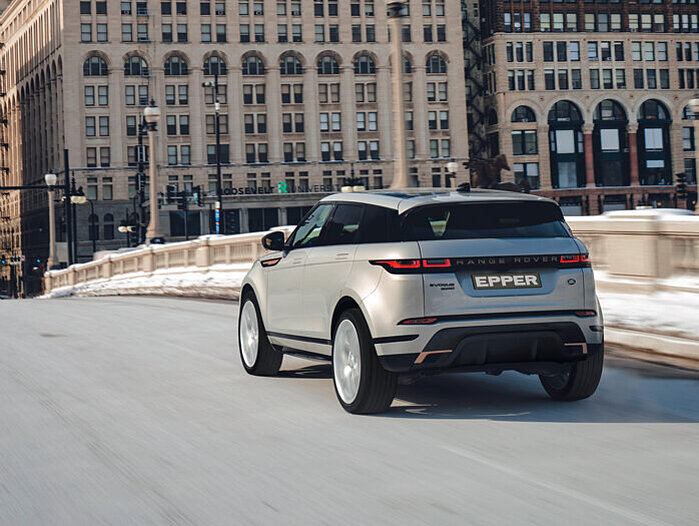 Der neue Range Rover Evoque von hinten