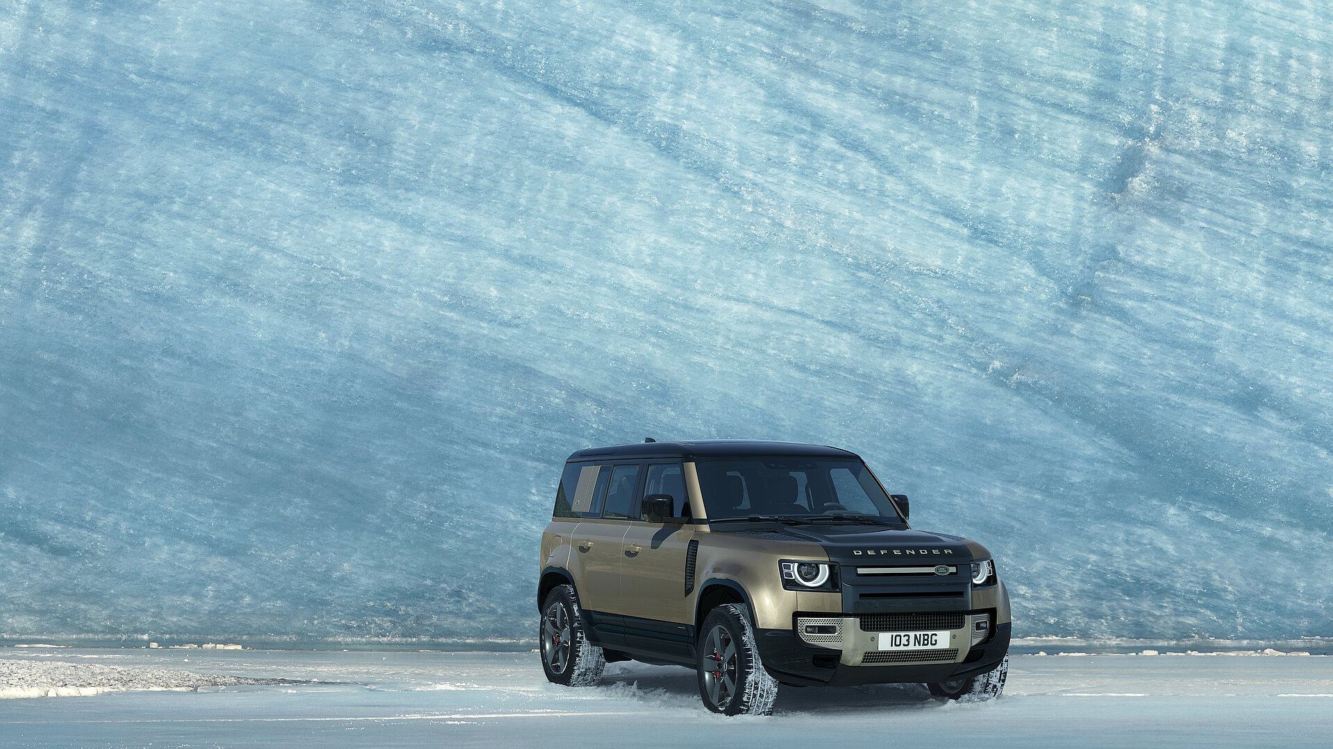 Defender 90 im Winter