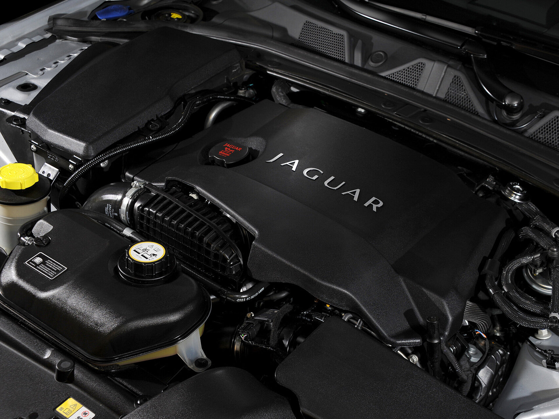 Der Motor eines Jaguars