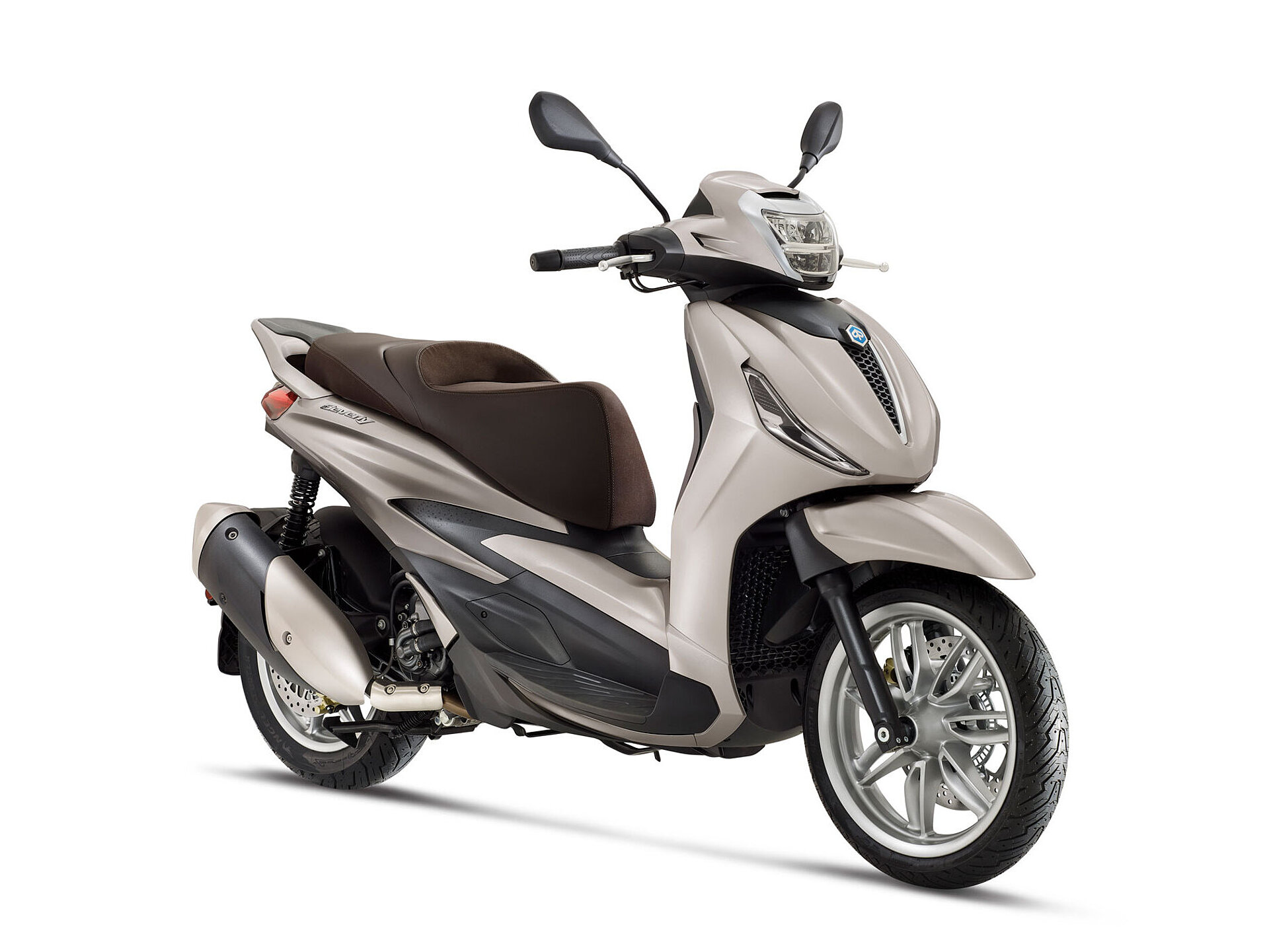 Die neue Piaggio Beverly 300 in silber