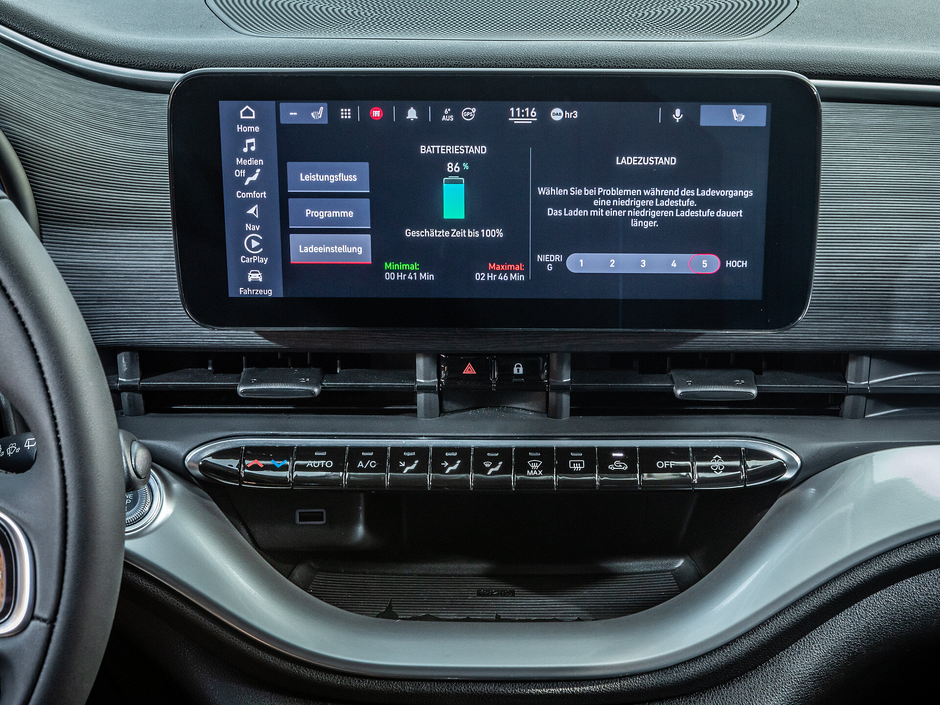 Infotainment System Fiat 500 Elektro