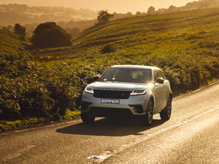 Der neue Range Rover Velar von vorne