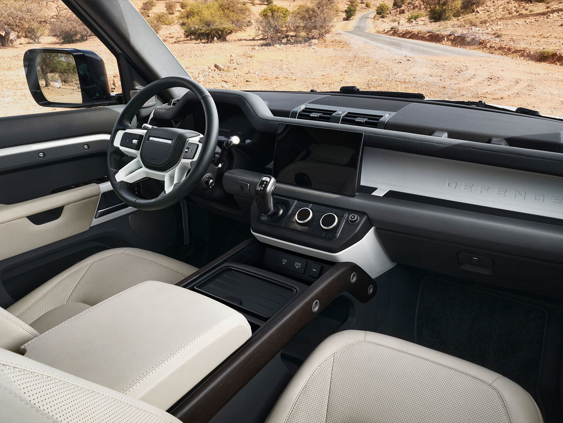 Das neue Interieur vom Land Rover Defender 130