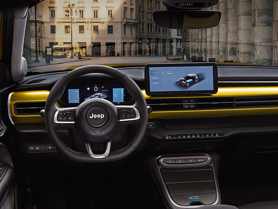 Das nagelneue Interior vom neuen Jeep Avenger