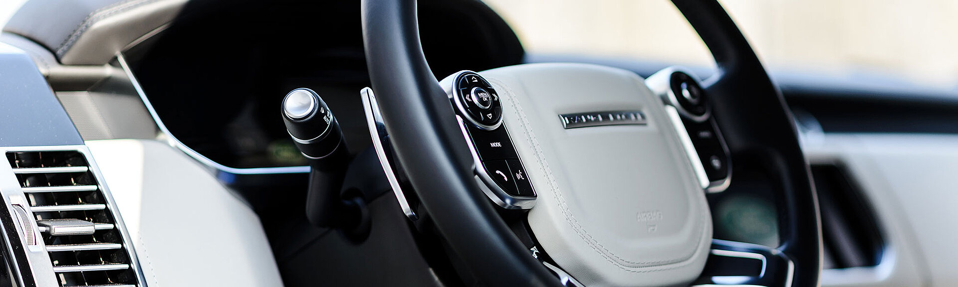 Das Interior eines Range Rovers
