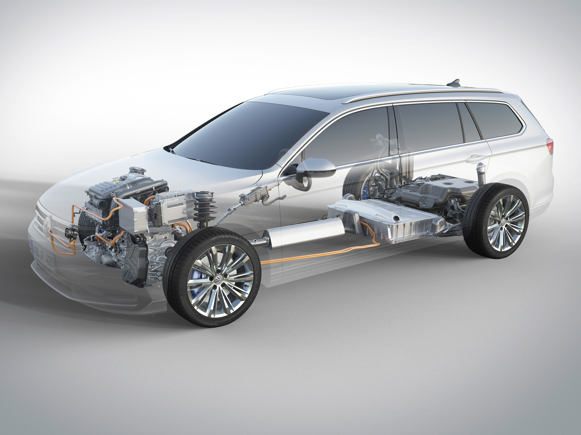 Ein Auto mit einem Plug-In Hybrid Motor